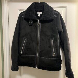 Winter moto- inspired jacket